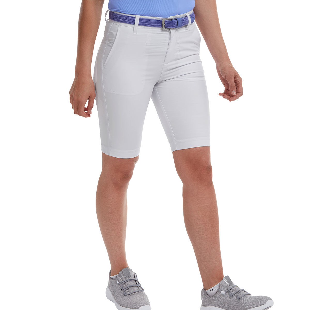 FootJoy Essentials Stretch Womens Shorts, Female, White, 14 | American Golf