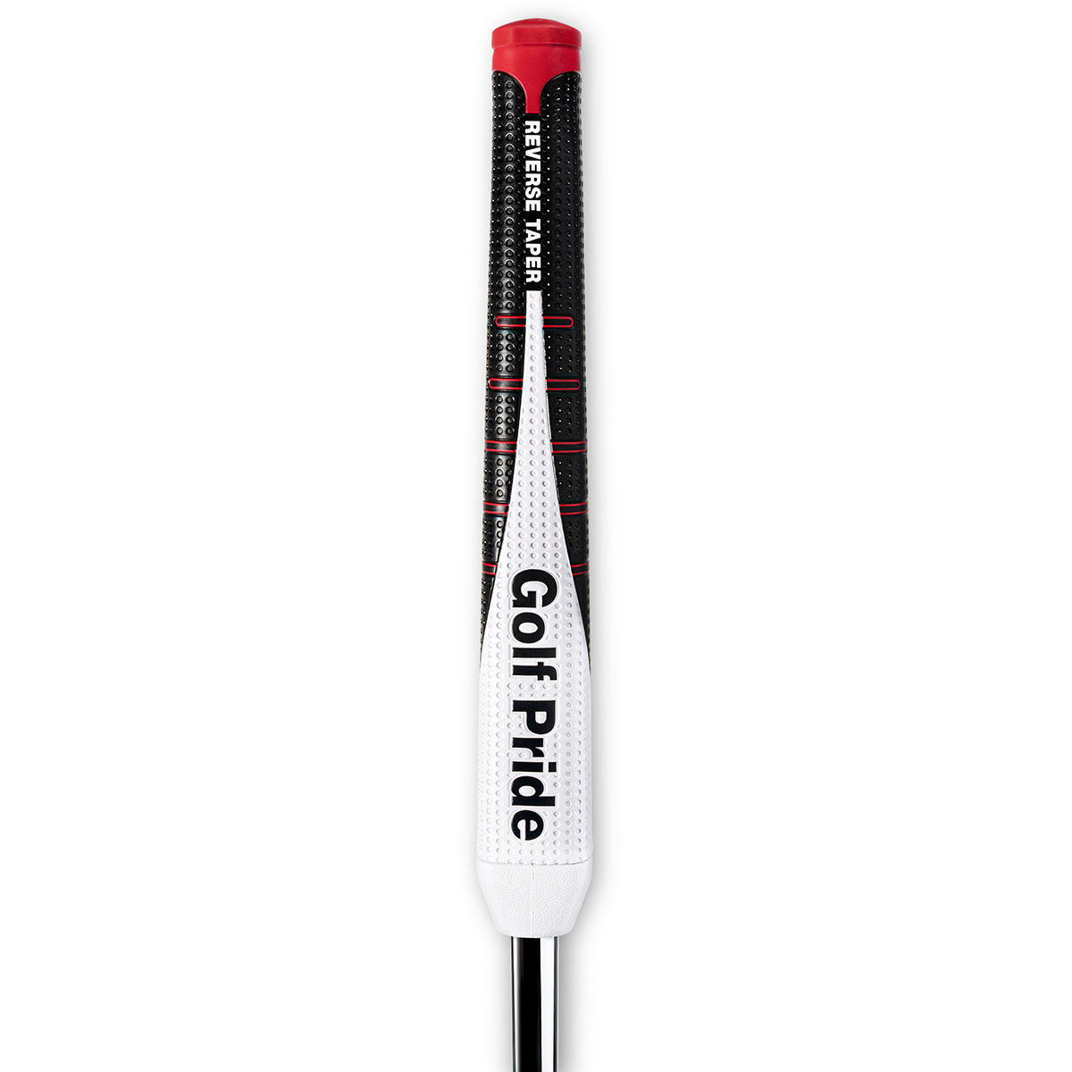 Golf Pride Reverse Taper Flat Golf Putter Grip, Mens, Black/ white/ red, Medium | American Golf