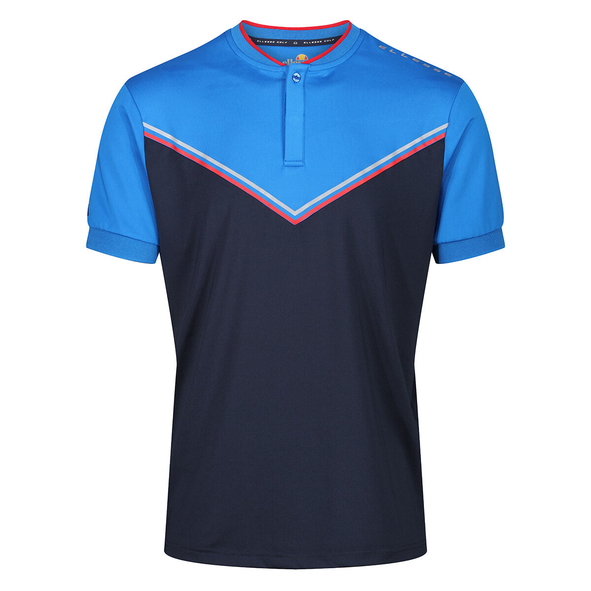 Ellesse Men’s Zivina Golf Polo Shirt, Mens, Total eclipse/princess blue, Medium | American Golf