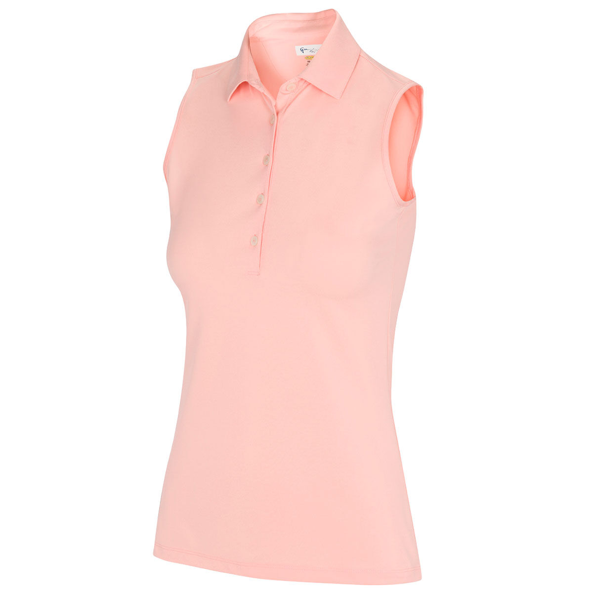 Greg Norman Sherbet Embroidered Freedom Pique Sleeveless Golf Polo Shirt, Size: Xl | American Golf