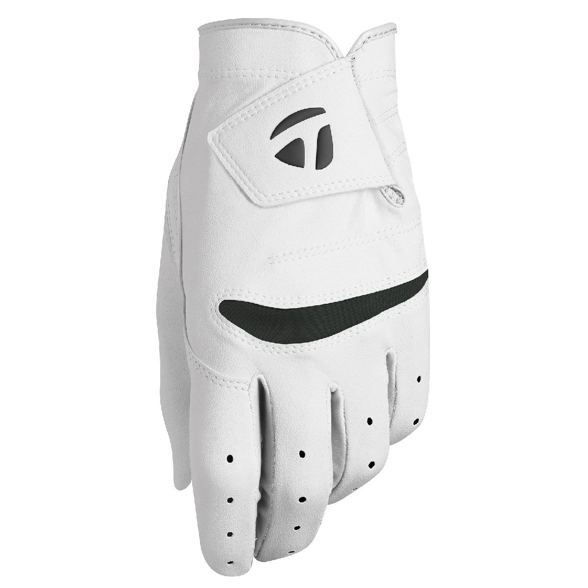 TaylorMade Junior Stratus Golf Glove, Unisex, Left hand, Large, White | American Golf