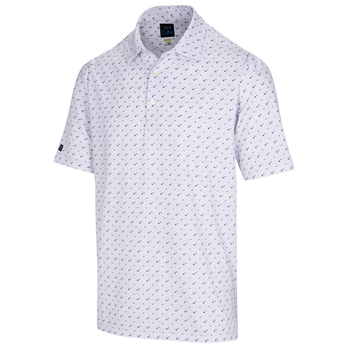 Greg Norman Men’s Rocky Stretch Golf Polo Shirt, Mens, Shark grey heather, Small | American Golf