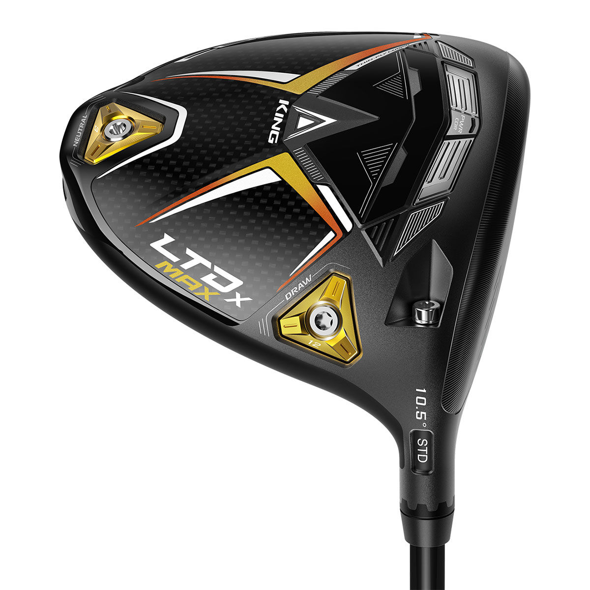 Cobra Golf Black and Yellow King LTDx MAX Regular Left Hand Ust Helium Nanocore Golf Driver, Size: 10.5deg | American Golf, 10.5 degree