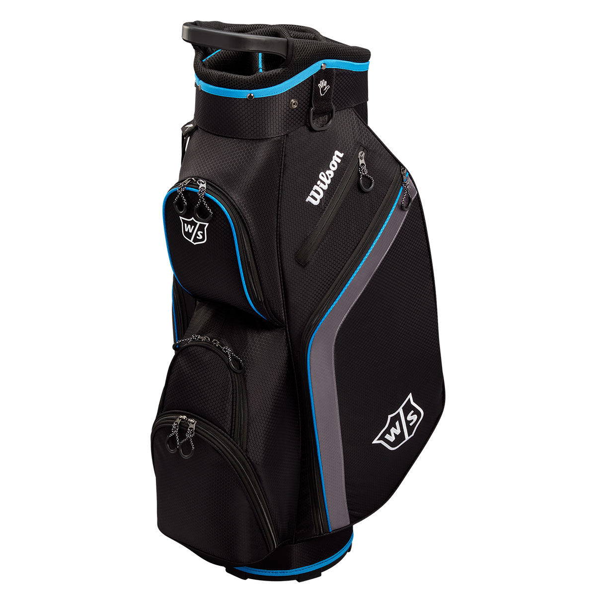 Wilson Staff Mens Black, Charcoal and Blue Golf Lite III Golf Cart Bag, Size: One Size | American Golf