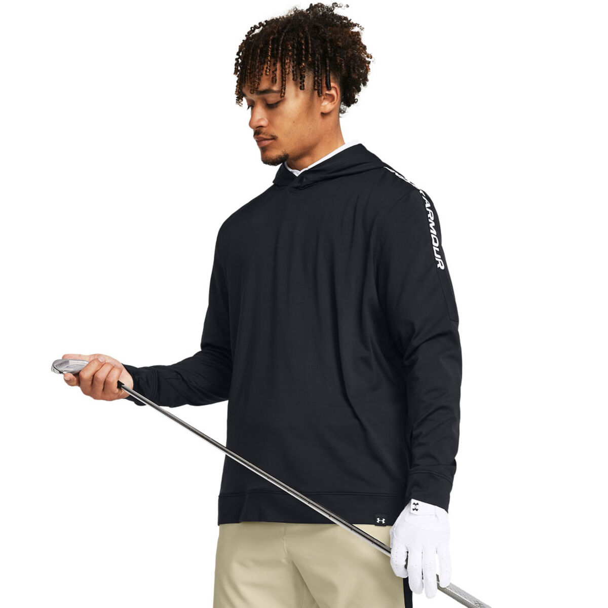 Under Armour Men’s Playoff Golf Hoodie, Mens, Black/white, Large | American Golf