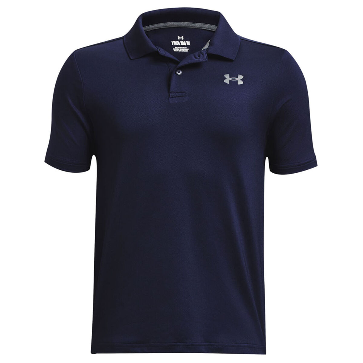 Under Armour Junior Performance Golf Polo Shirt, Unisex, Midnight navy/pitch gray, 9-10 years | American Golf