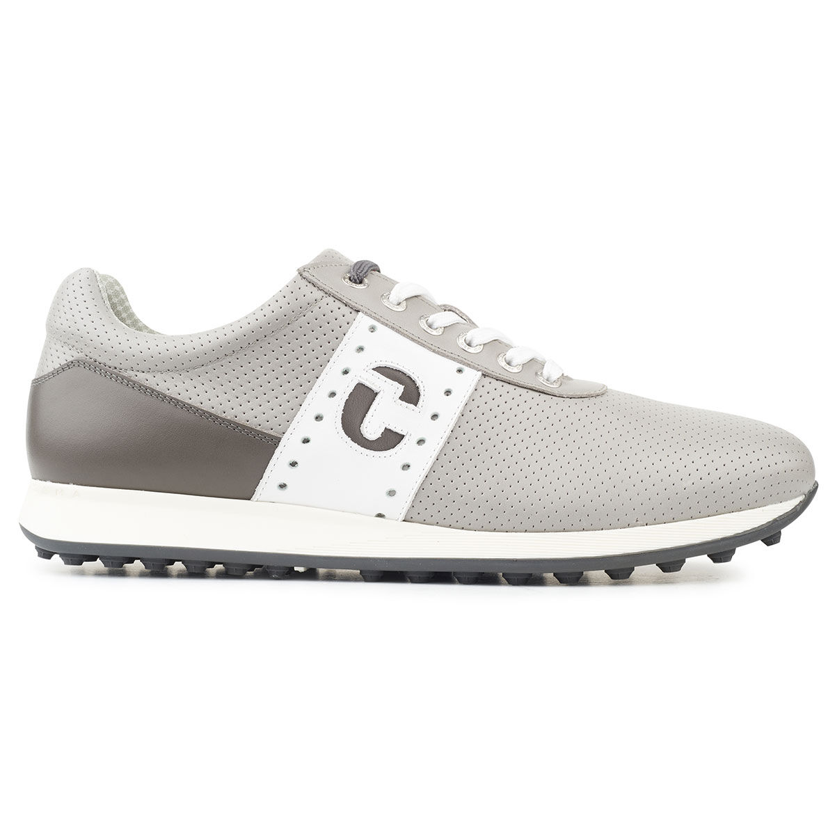 Duca Del Cosma Men’s Belair Waterproof Spikeless Golf Shoes, Mens, Grey/dark grey/white, 11 | American Golf