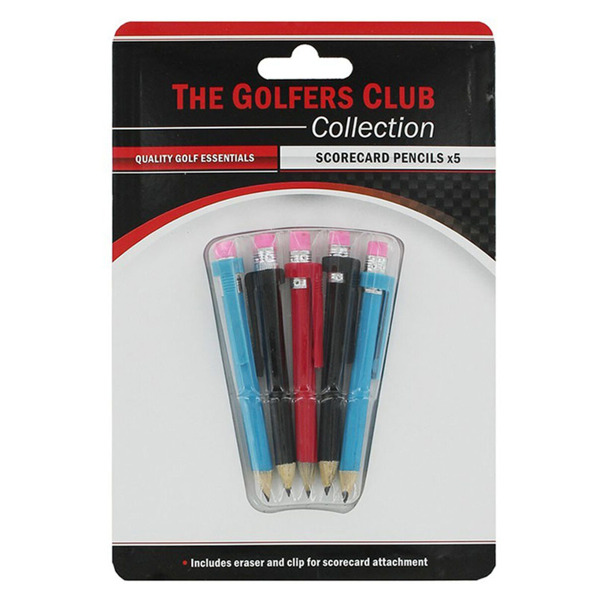 Brand Fusion  The Golfers Club Mens Blue, Black and Red Deluxe Golf Pencils, one size  | Online Golf