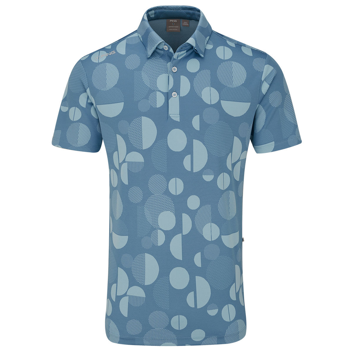 PING Men’s Light Blue Jay Golf Polo Shirt, Size: Medium | American Golf