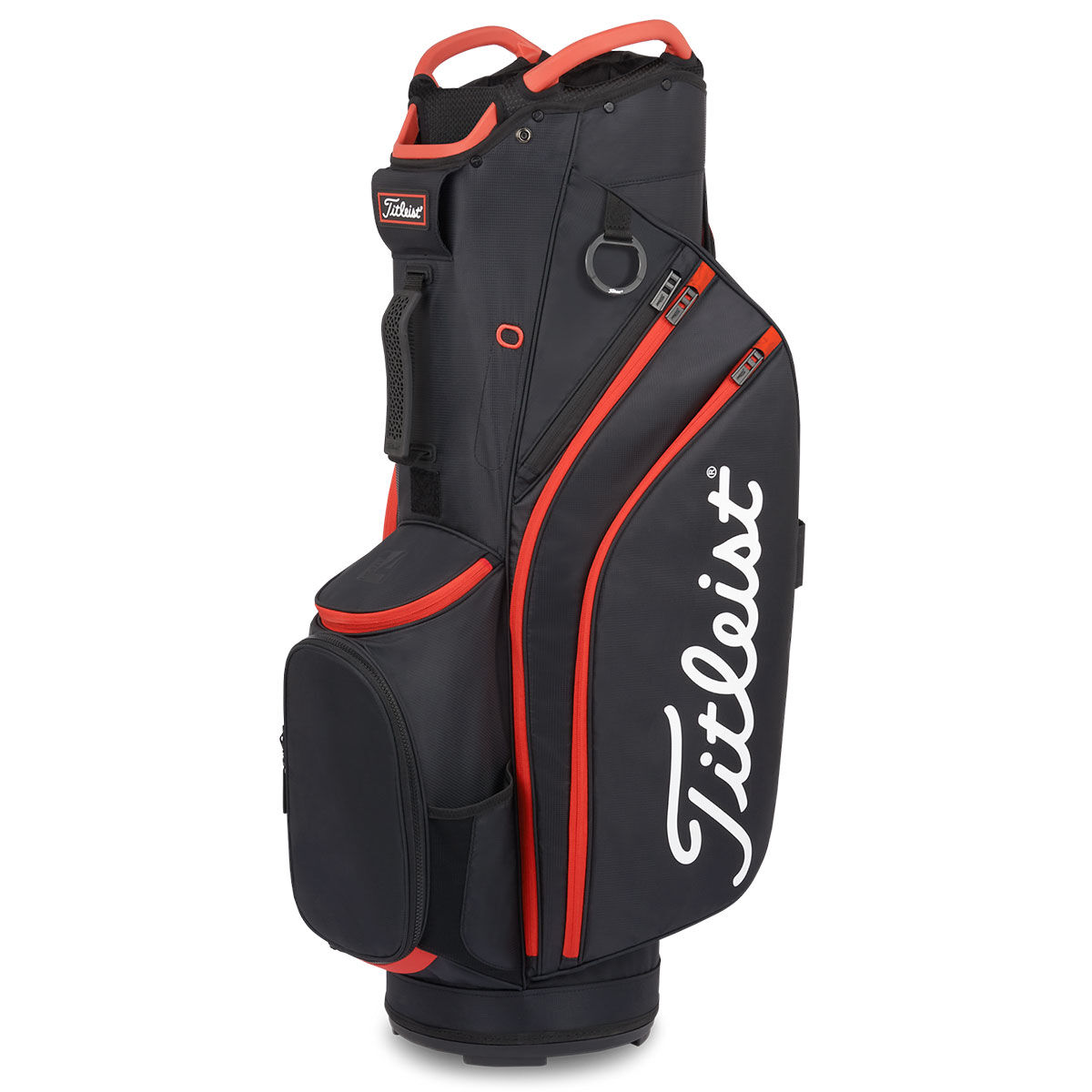 Titleist Mens Black and Red 14 Golf Cart Bag | American Golf, One Size