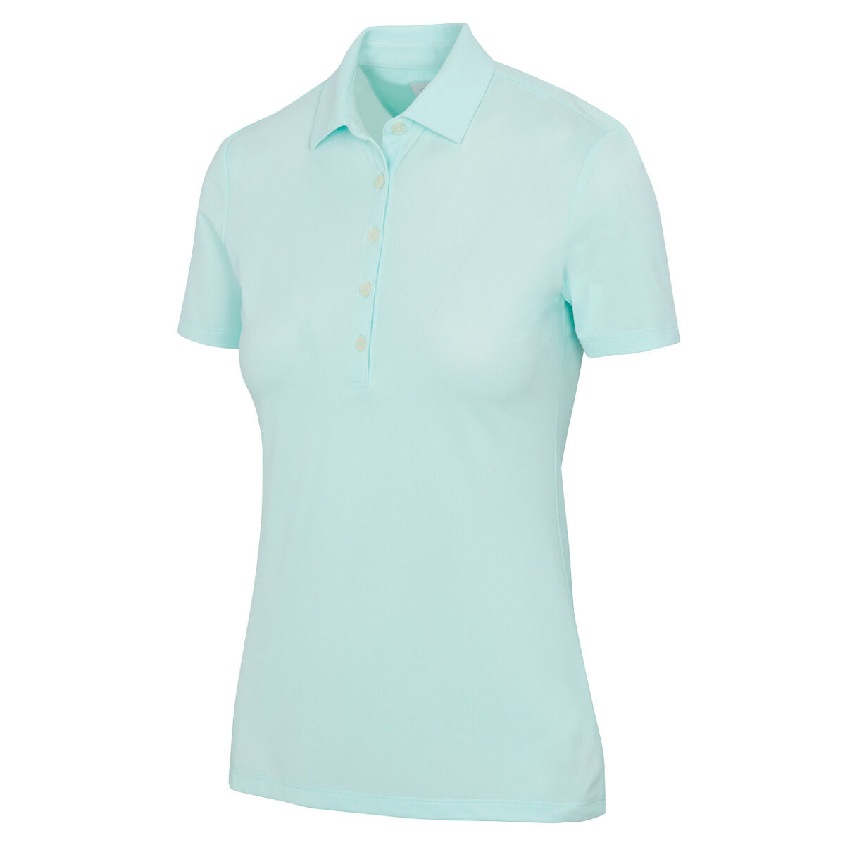 Greg Norman Womens Shark Logo Golf Polo Shirt, Female, Ocean breeze, Small | American Golf