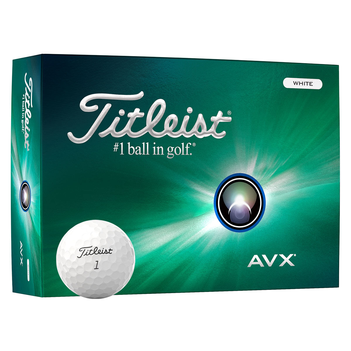 Titleist AVX 12 Golf Ball Pack, Mens, White | American Golf