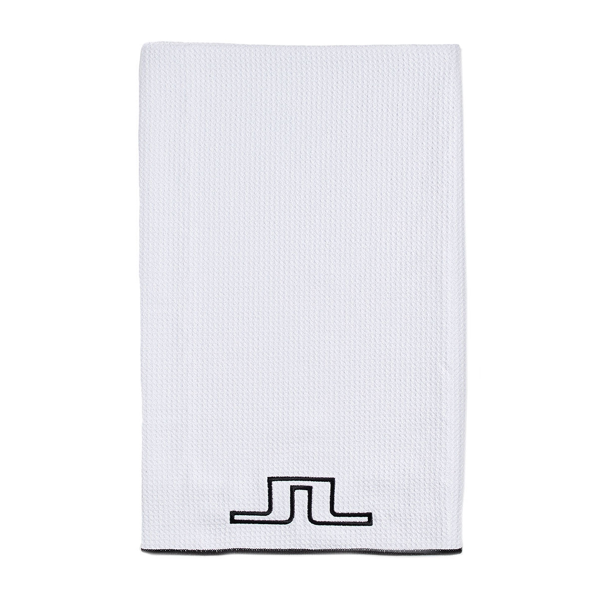 J.Lindeberg White and Black Structured Terry Golf Towel, Size: 105X56Cm| American Golf