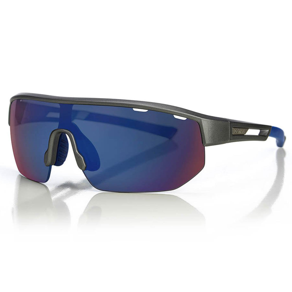 Henrik Stenson Eyewear Iceman 3.0 Golf Sunglasses, Mens, Grey/blue/smoke/blue mirror, One Size | American Golf
