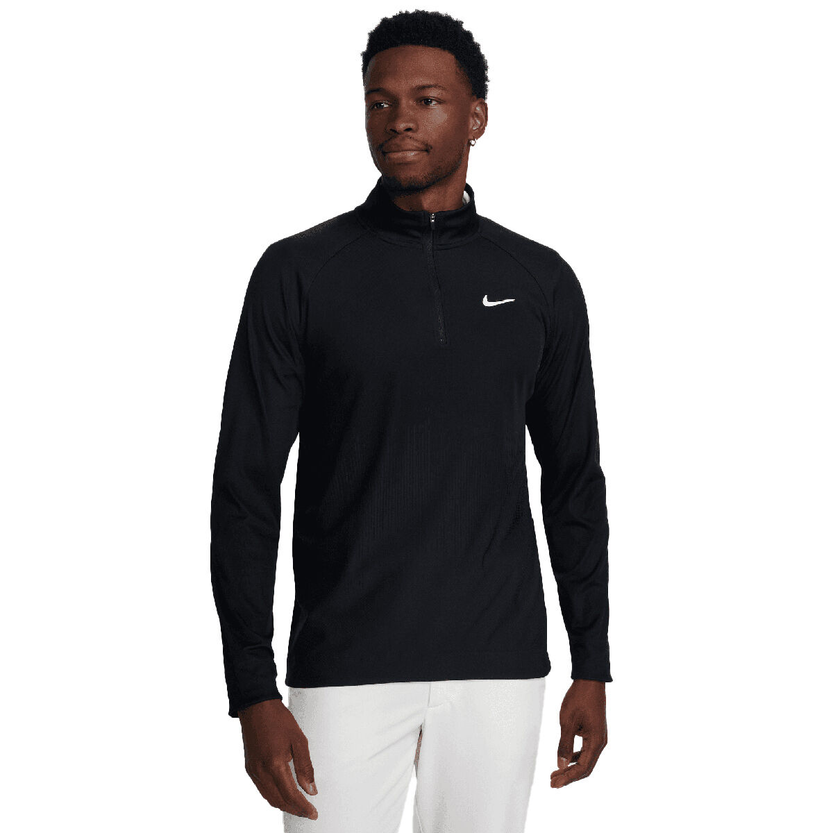 Nike Men’s Tour Dri-FIT ADV Half Zip Golf Mid Layer, Mens, Black/black/white, Large | American Golf