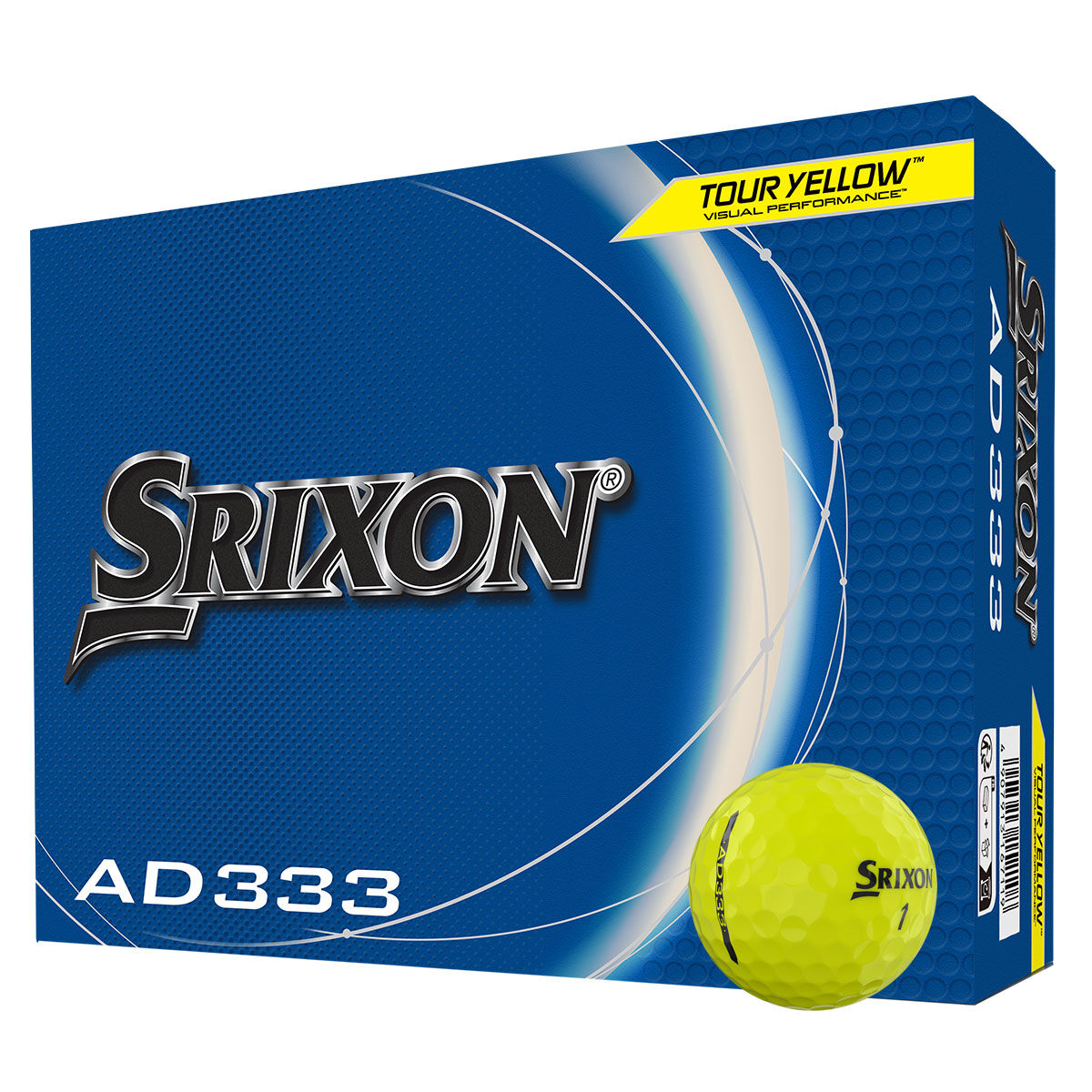 Srixon AD333 12 Golf Ball Pack, Mens, Tour yellow | American Golf