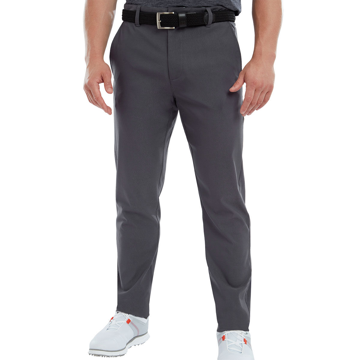 FootJoy Grey ThermoSeries Regular Fit Golf Trousers, Size: 38 | American Golf
