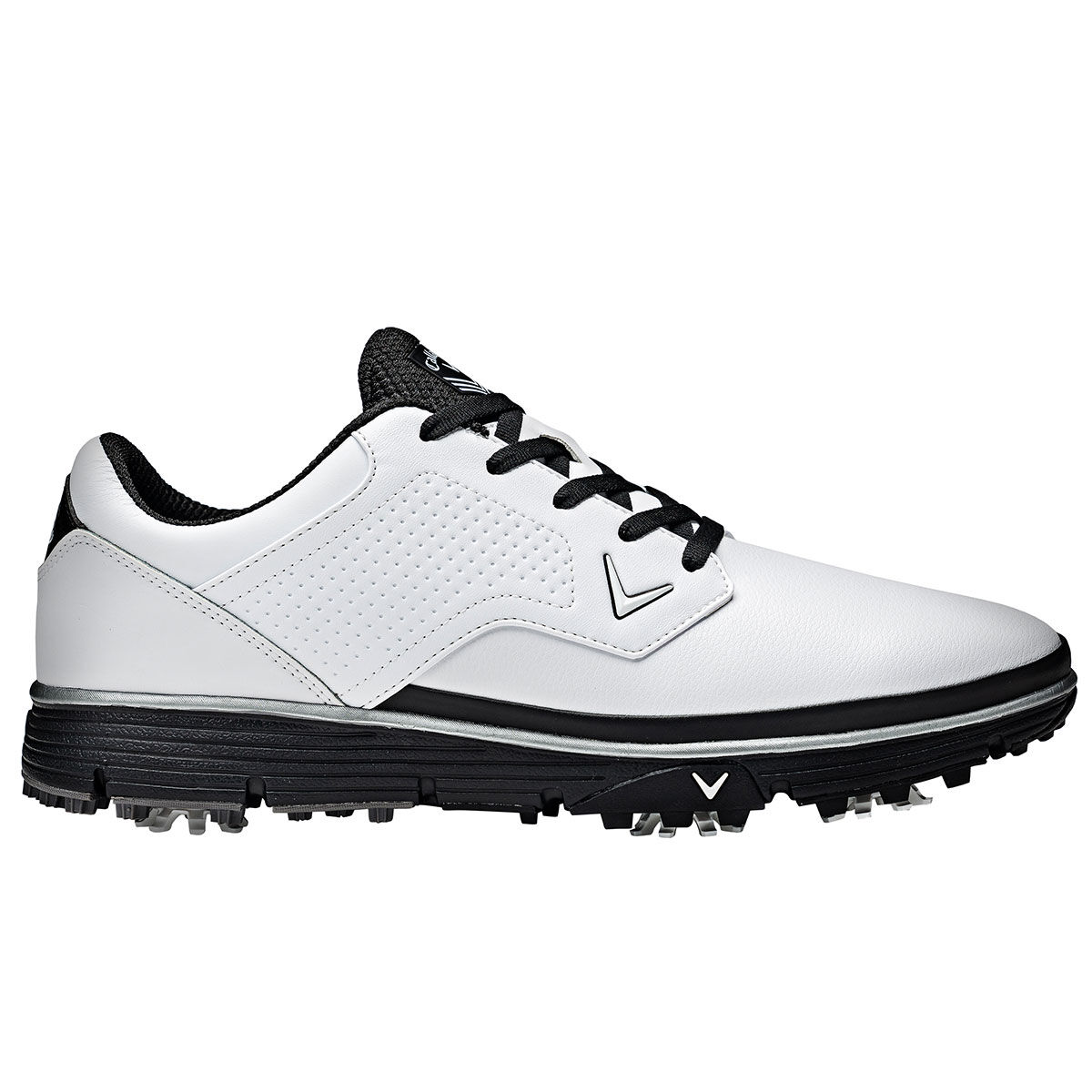 Callaway Men’s Mission Waterproof Spiked Golf Shoes, Mens, White/black, 9 | American Golf