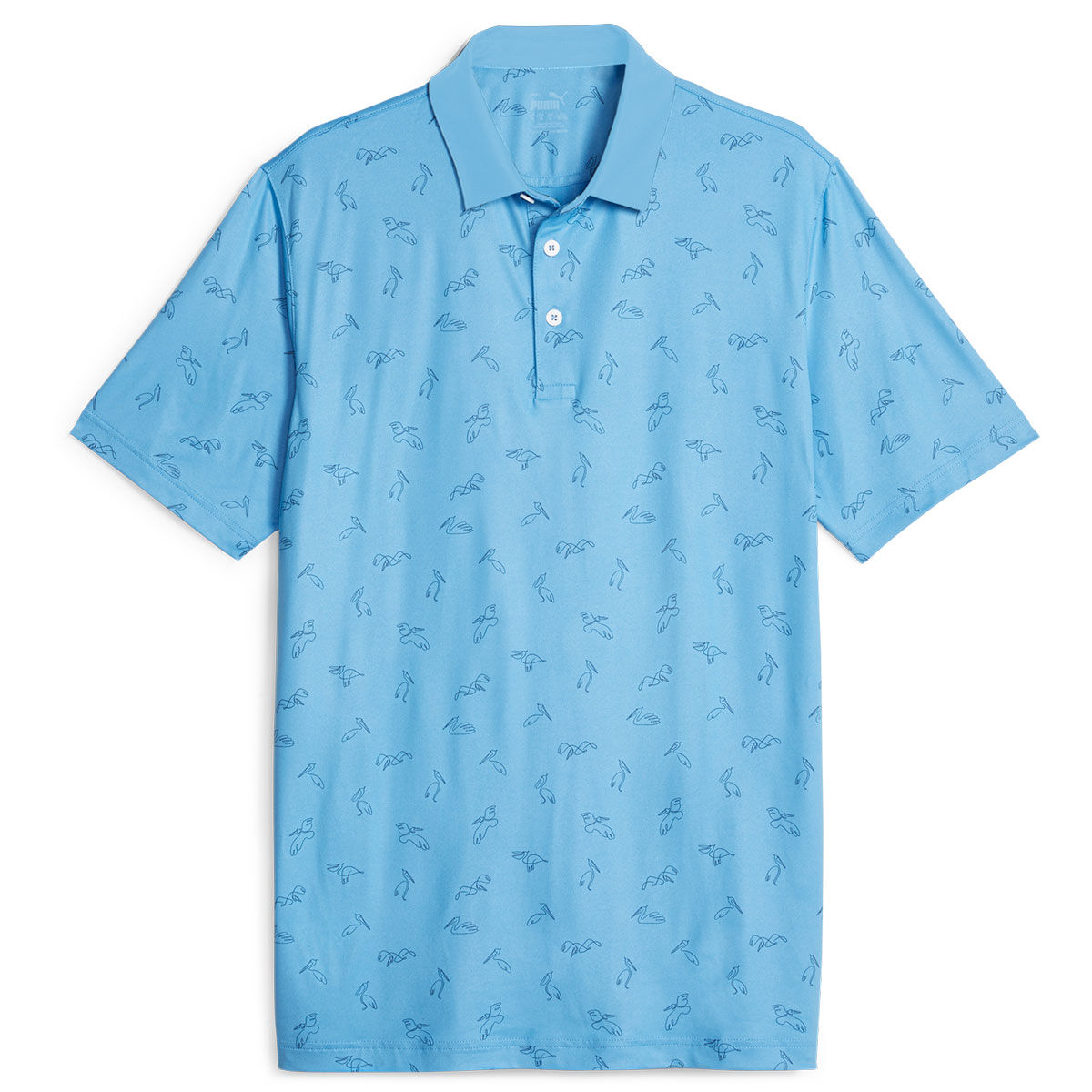 PUMA Men’s CLOUDSPUN Echo Golf Polo Shirt, Mens, Regal blue/navy blazer, Small | American Golf