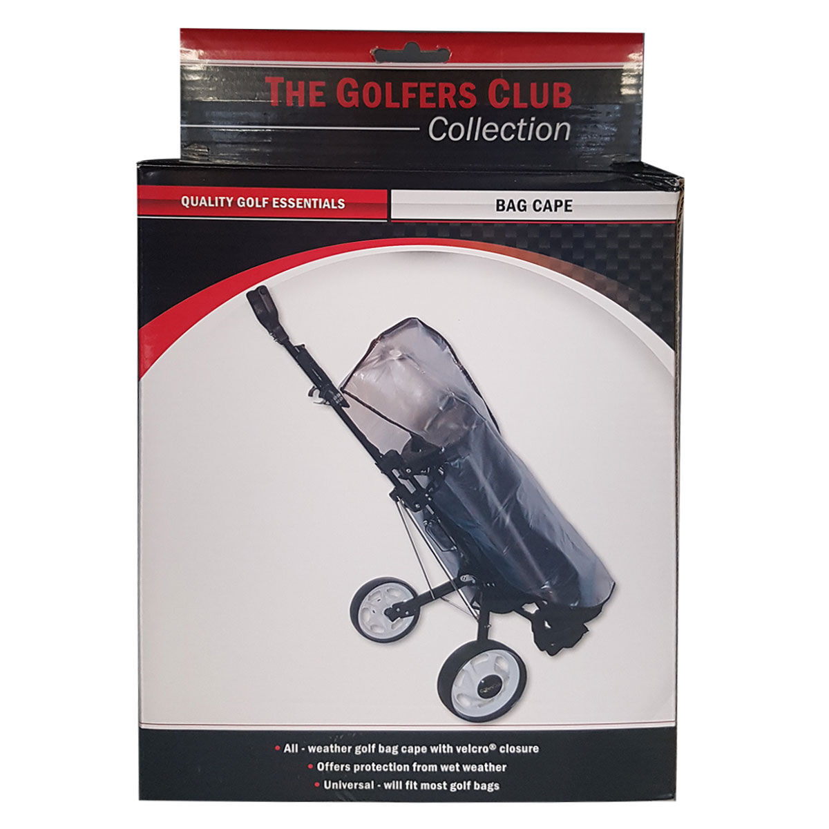 The Golfers Club Clear Golf Bag Cape, Mens, Full rain cover, Clear, One size | American Golf