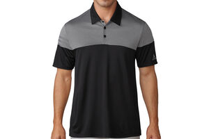 adidas Golf Heather 3-Stripes Polo Shirt