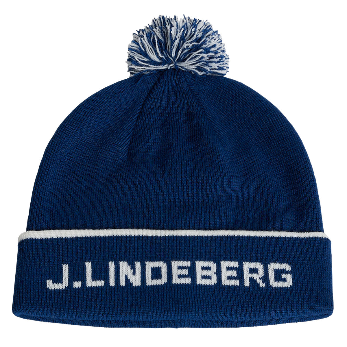 J.Lindeberg Men’s Blue Comfortable Stripe Golf Beanie | American Golf, One Size