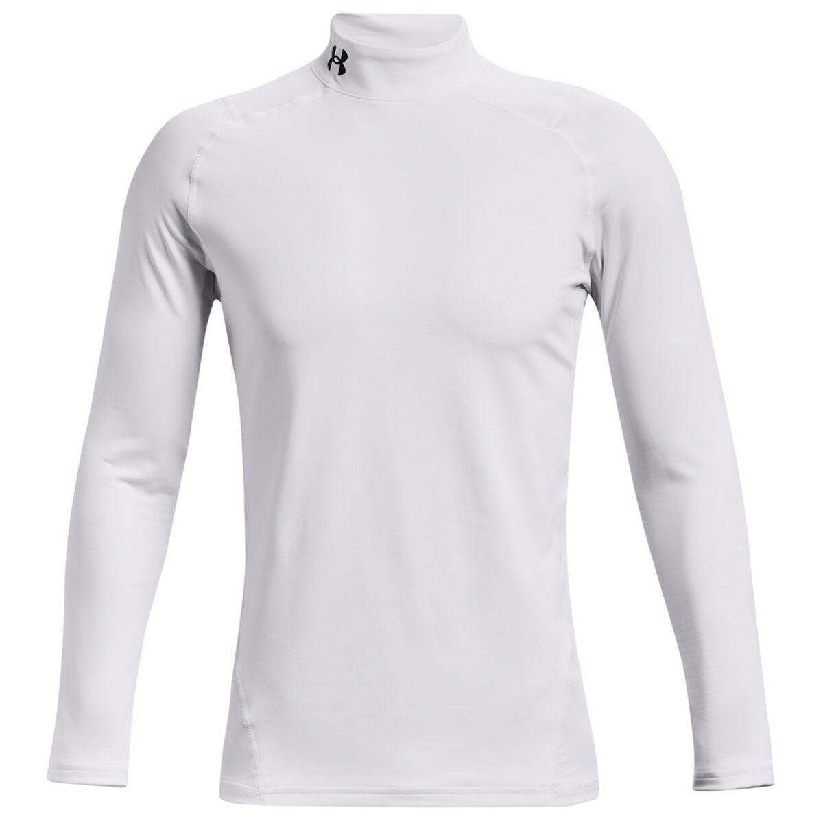 Under Armour Men’s CG Fitted Mock Stretch Golf Base Layer, Mens, White/black, Large | American Golf