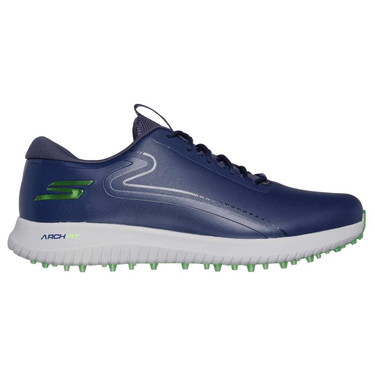 Skechers Men’s GO GOLF Max 3 Waterproof Spikeless Golf Shoes, Mens, Navy/lime, 11 | American Golf