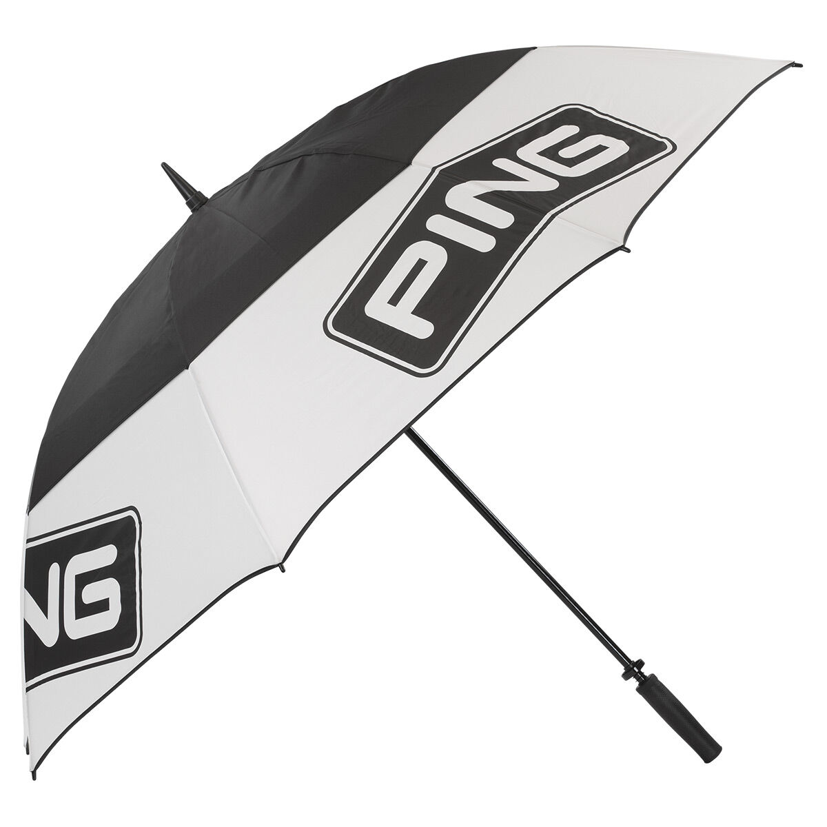 PING 214 Tour Golf Umbrella, Mens, White/black, One size | American Golf