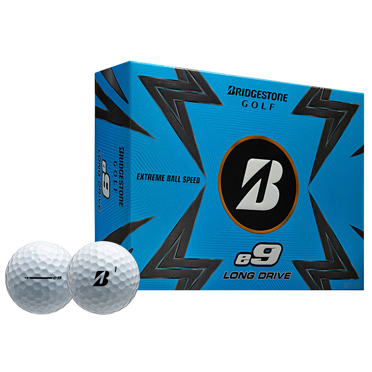 Bridgestone Golf White Bridgestone e9 Long Drive 12 Golf Ball Pack | American Golf, one size
