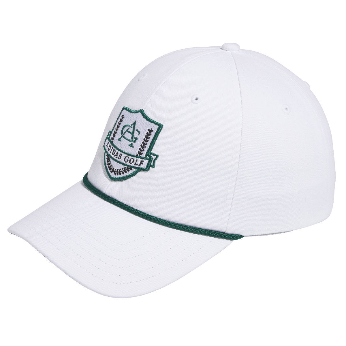 adidas Men’s Vintage 6-Panel Shield Golf Cap, Mens, White, One size | American Golf