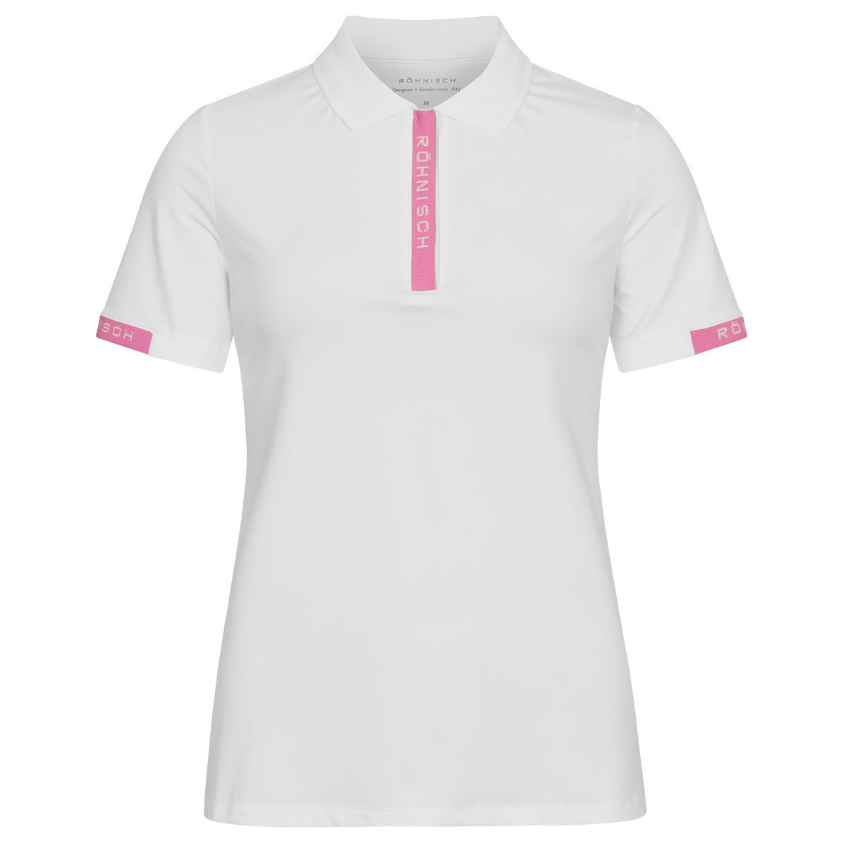 Rohnisch Womens Abby Golf Polo Shirt, Female, White, Medium | American Golf