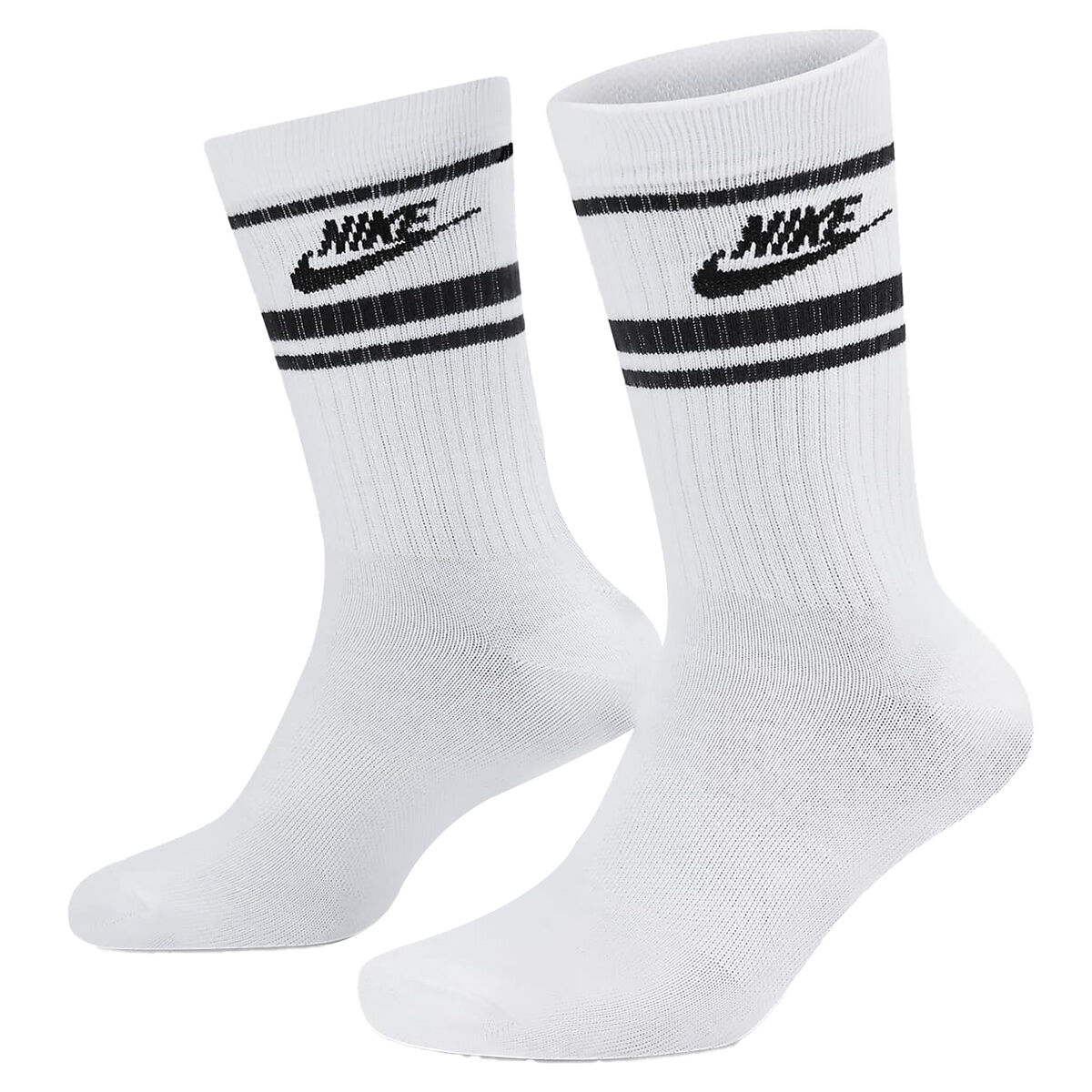 Nike Men’s Sportswear Dri-FIT Everyday Essential Golf Socks - 3 Pack, Mens, White/black, Large | American Golf