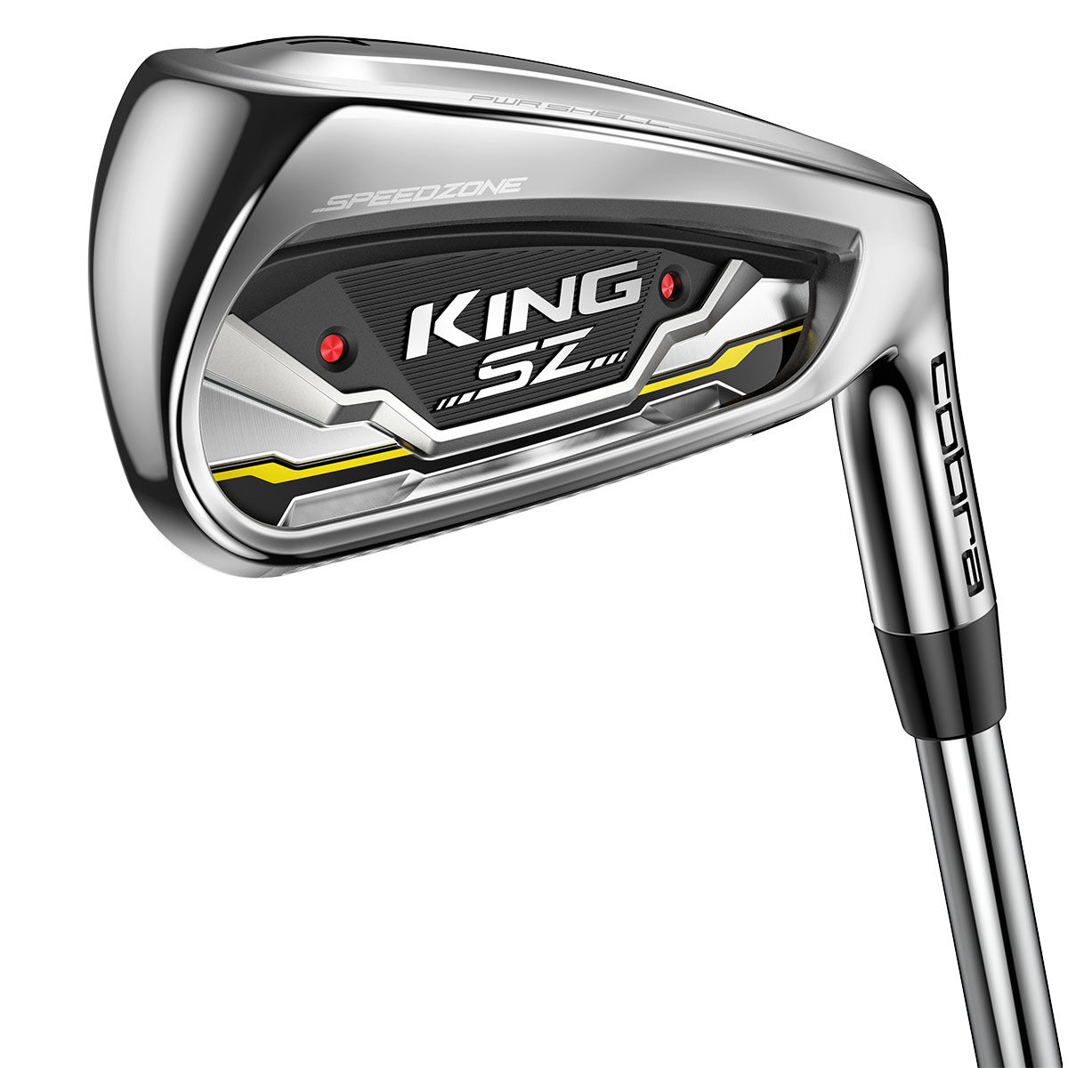 Cobra Golf Silver and Black King SPEEDZONE-S Steel Left Hand 5-gw 7 Golf Irons, Size: Stiff | American Golf