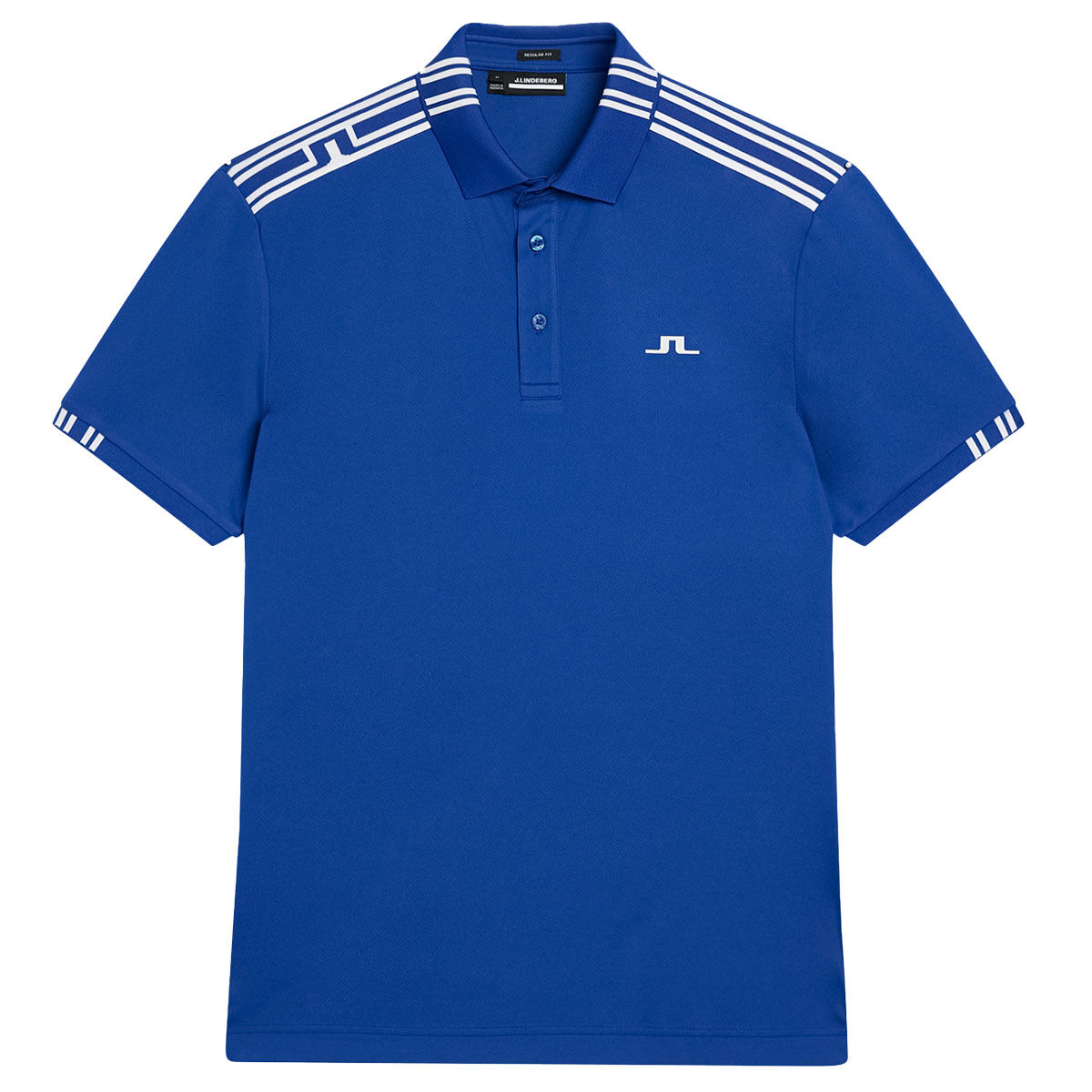 J.Lindeberg Men’s Ian Golf Polo Shirt, Mens, Sodalite blue, Medium | American Golf