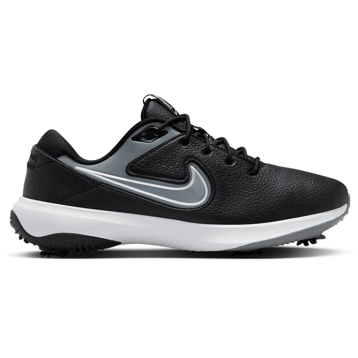 Nike Men’s Victory Pro 3 Waterproof Spiked Golf Shoes, Mens, Black/white/cool grey, 10 | American Golf