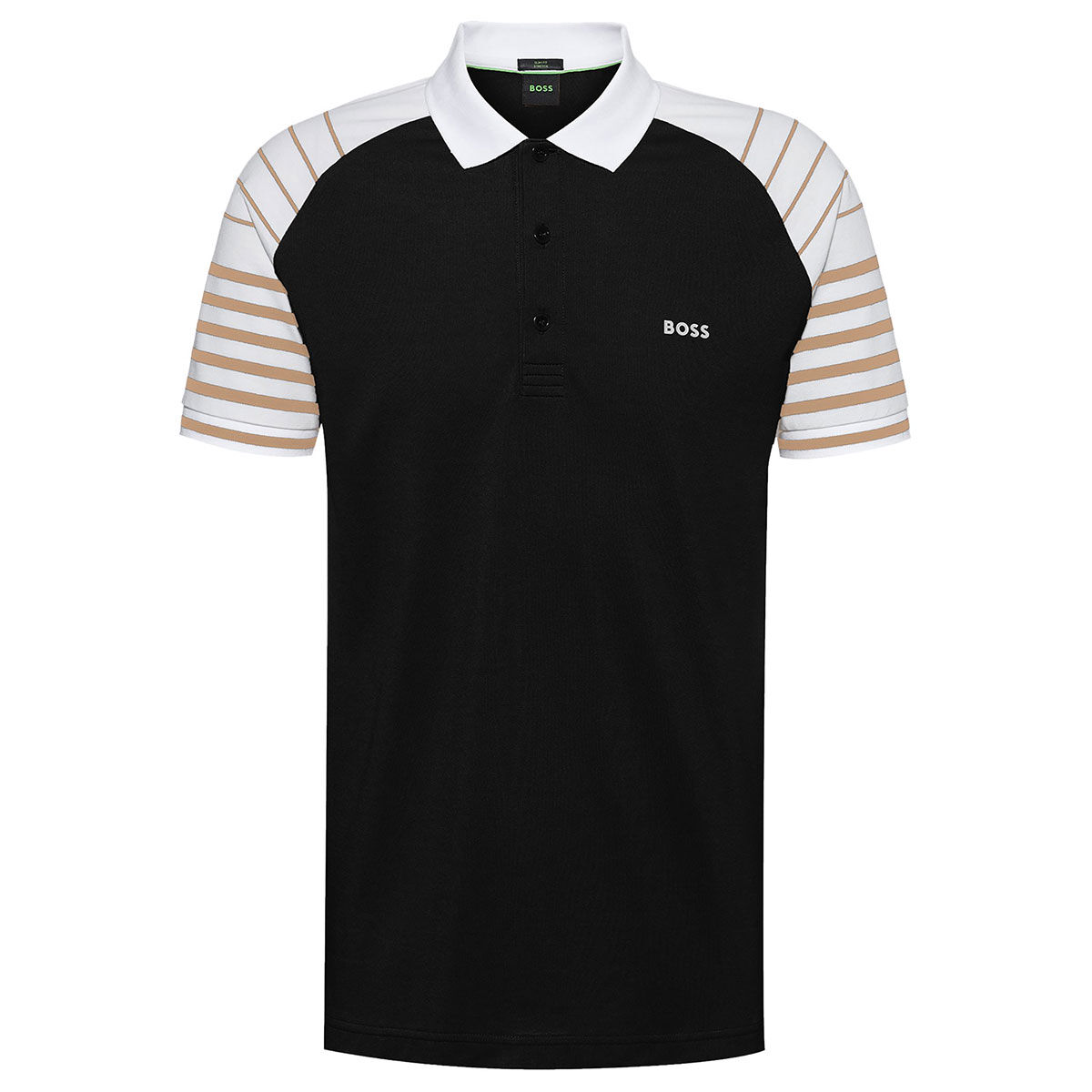 Hugo Boss Men’s Paule 3 Golf Polo Shirt, Mens, Black, Medium | American Golf