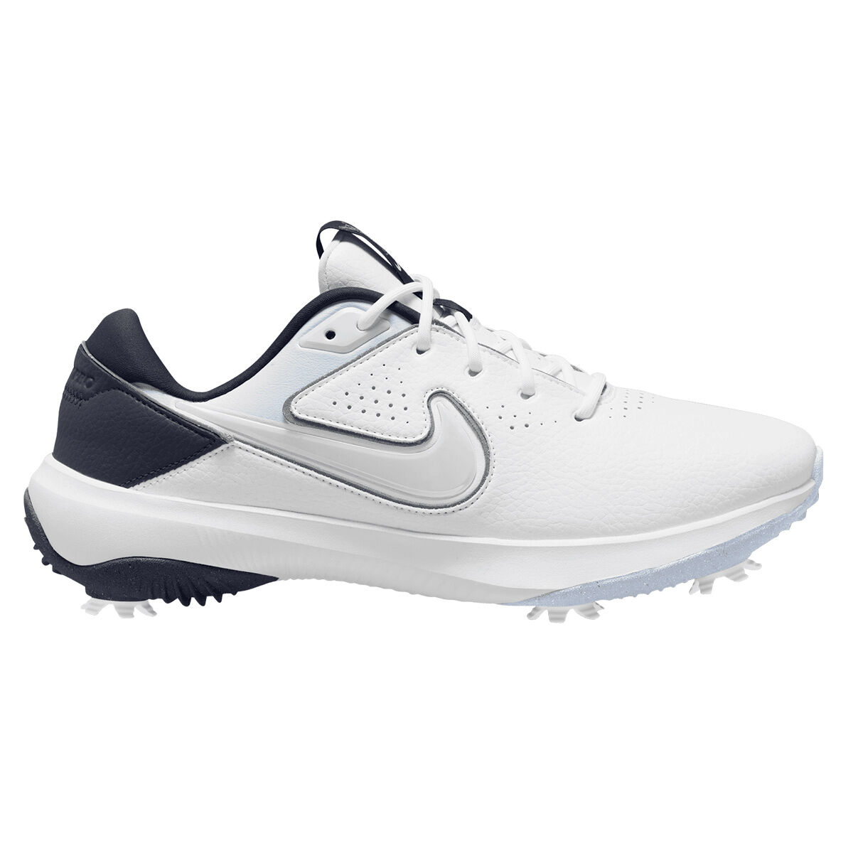 Nike Men’s Victory Pro 3 Waterproof Spiked Golf Shoes, Mens, White/football grey/obsidian, 11 | American Golf