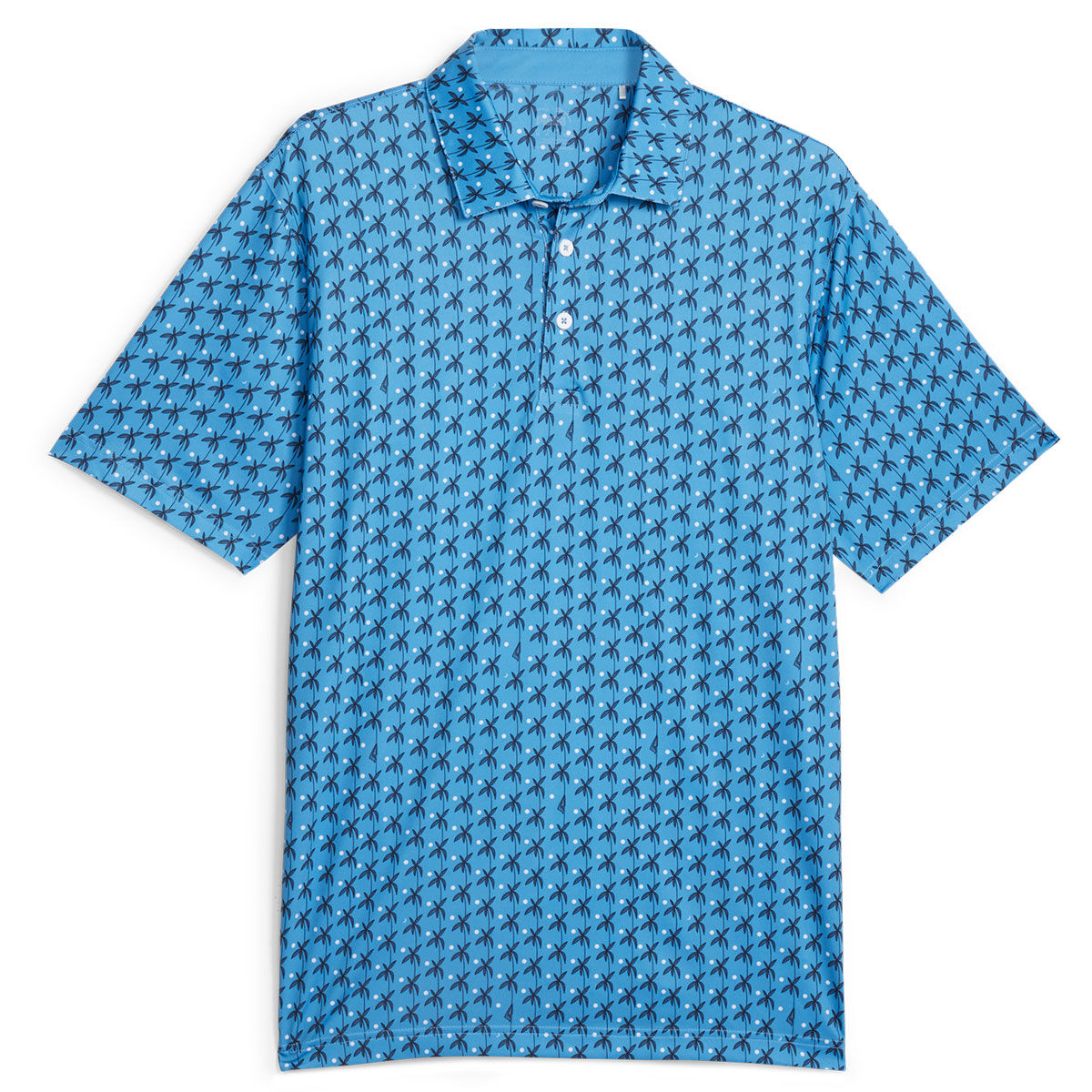 PUMA Men’s MATTR Palms Golf Polo Shirt, Mens, Regal blue/navy blazer, Small | American Golf