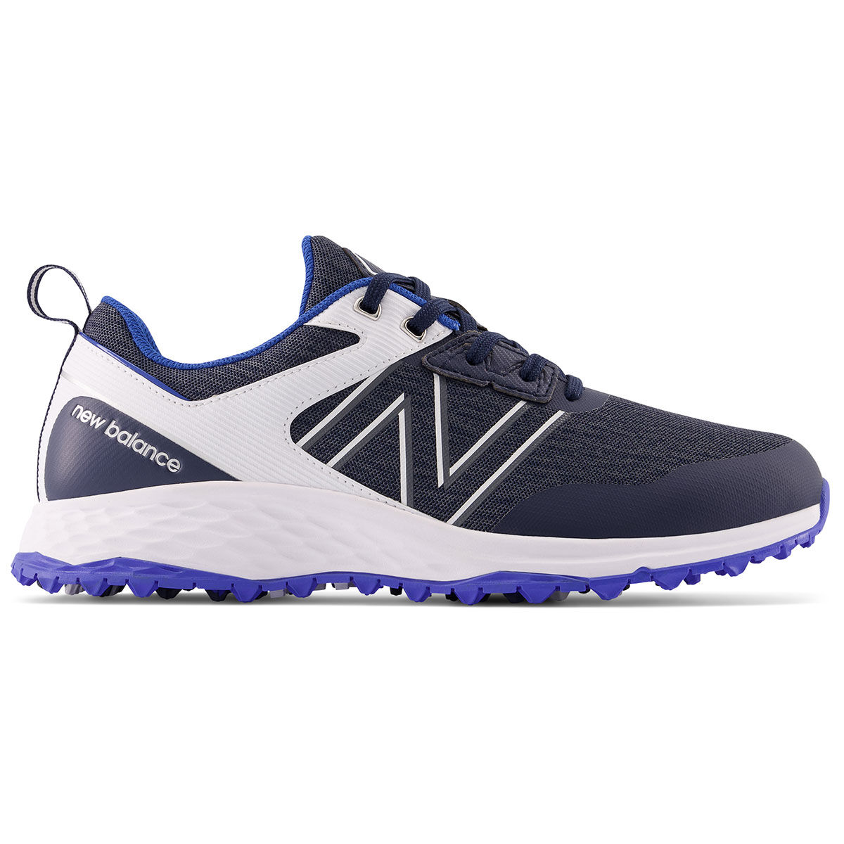New Balance Men’s Fresh Foam Contend Waterproof Spikeless Golf Shoes, Mens, Navy/white, 7.5 | American Golf
