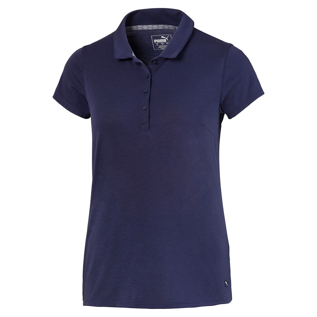 Puma Golf Womens Blue Adjustable Fusion Mesh Golf Polo Shirt | American Golf, XS
