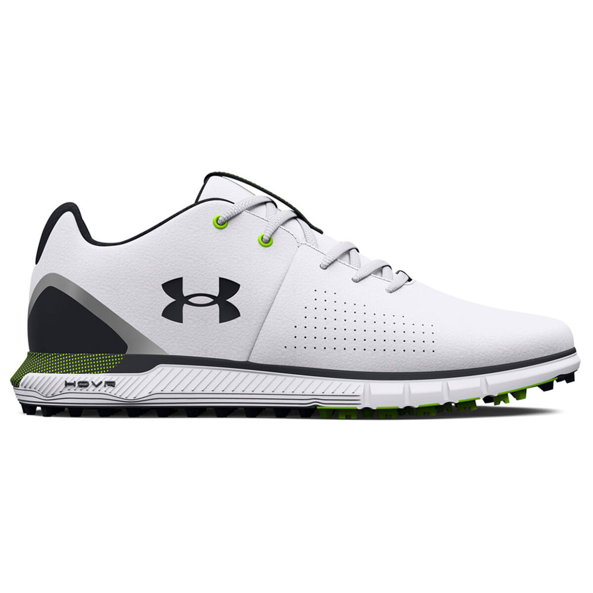 Under Armour Men’s White and Black HOVR Fade 2 Spikeless Golf Shoes, Size: 11 | American Golf