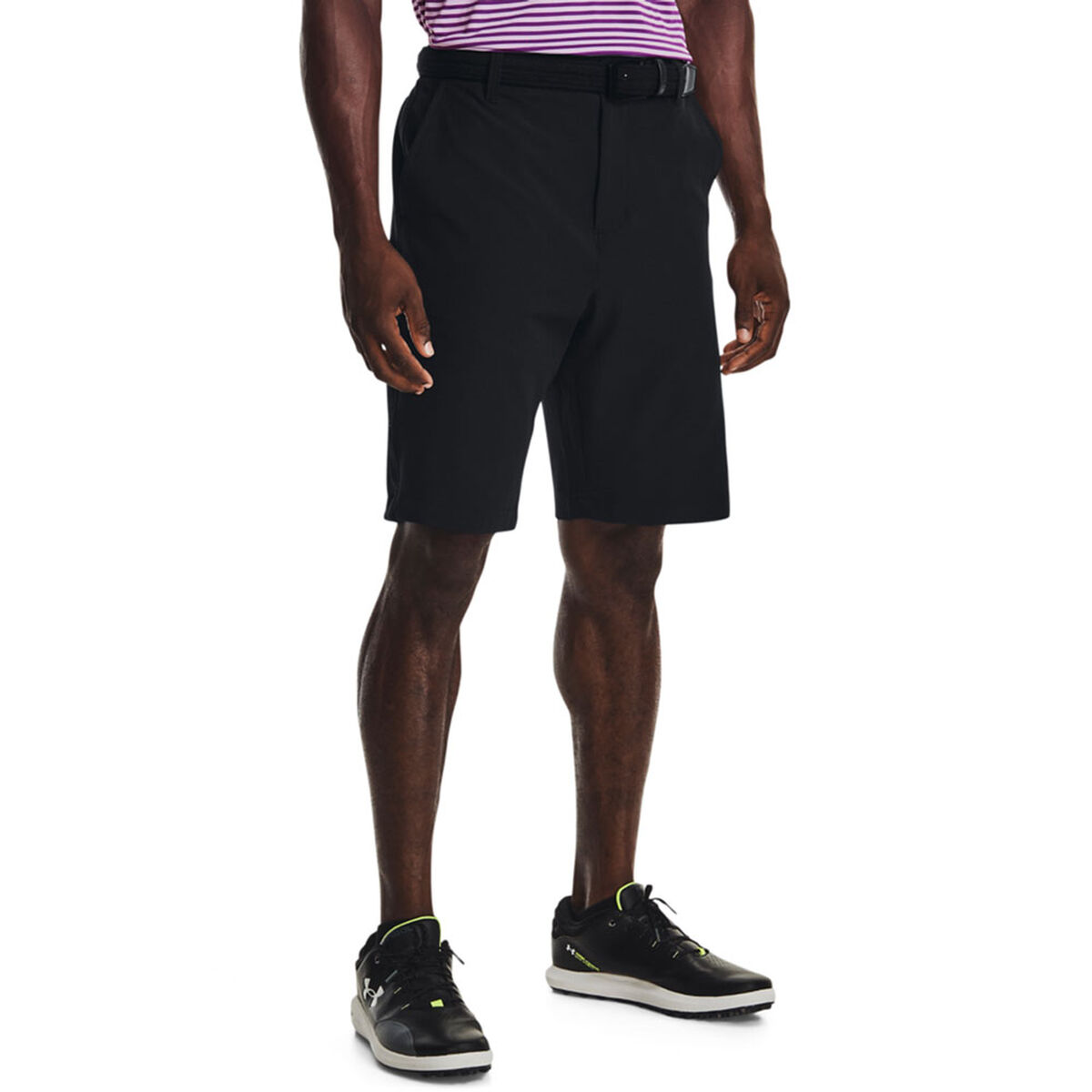Under Armour Men’s Drive Tapered Stretch Golf Shorts, Mens, Black/halo gray, 38 | American Golf