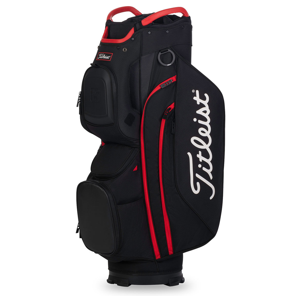 Titleist 15 Golf Cart Bag, Black/black/red, One Size | American Golf