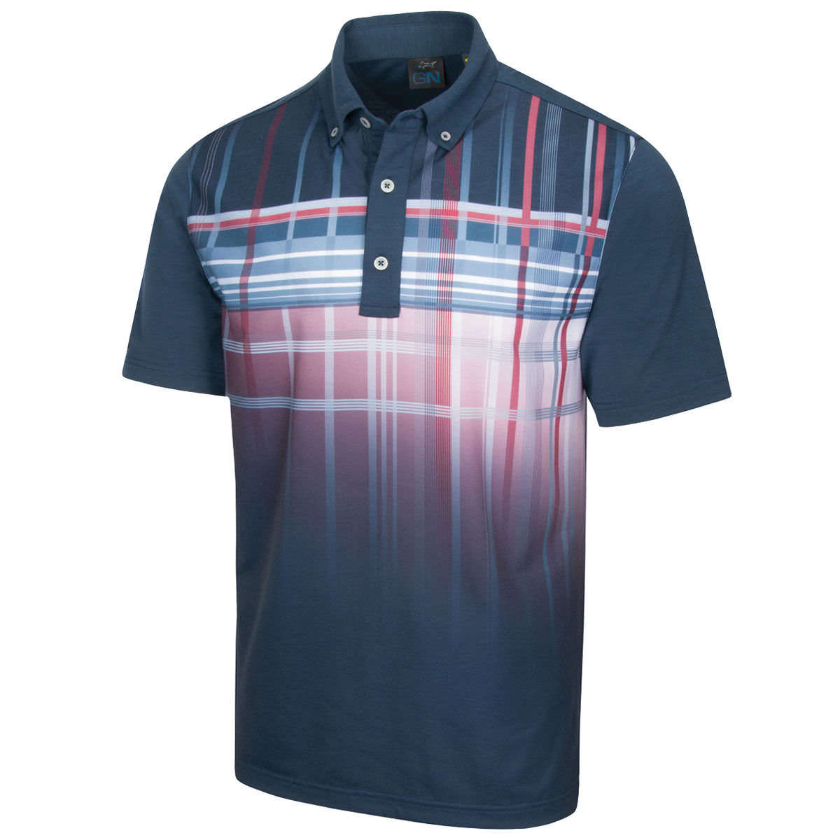 Greg Norman Men’s Patriot Stretch Golf Polo Shirt, Mens, Midnight, Small | American Golf