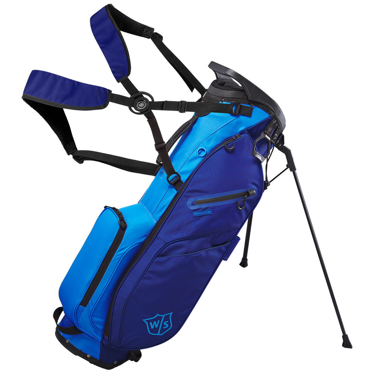 Wilson Staff Wilson EXO Lite Golf Stand Bag, Dark blue/light blue | American Golf