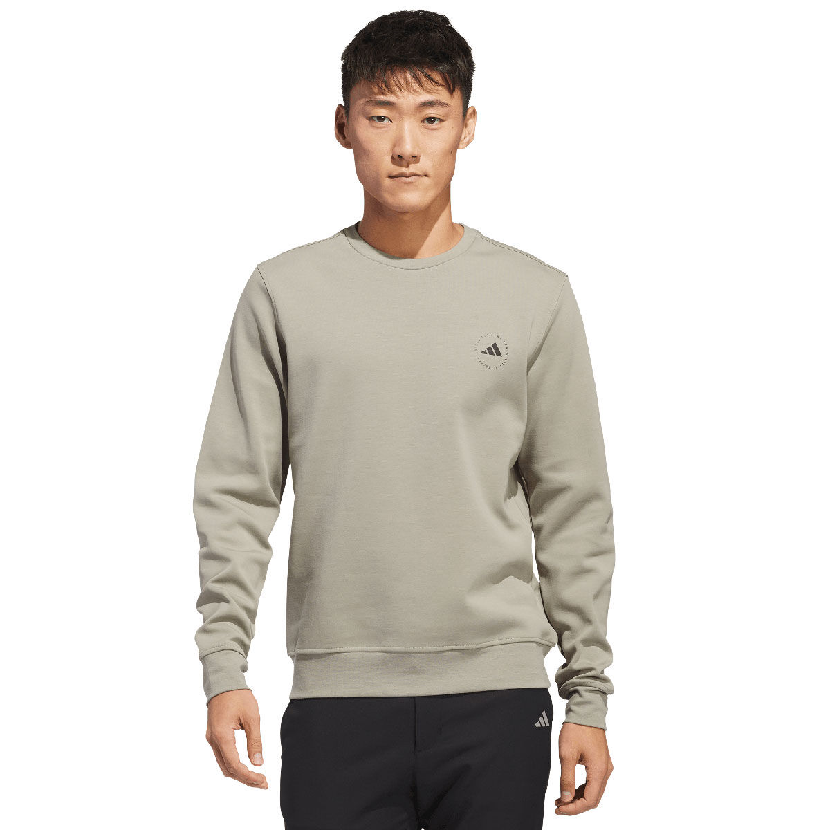 adidas Men’s Core Crew Neck Golf Sweater, Mens, Grey three, Xl | American Golf