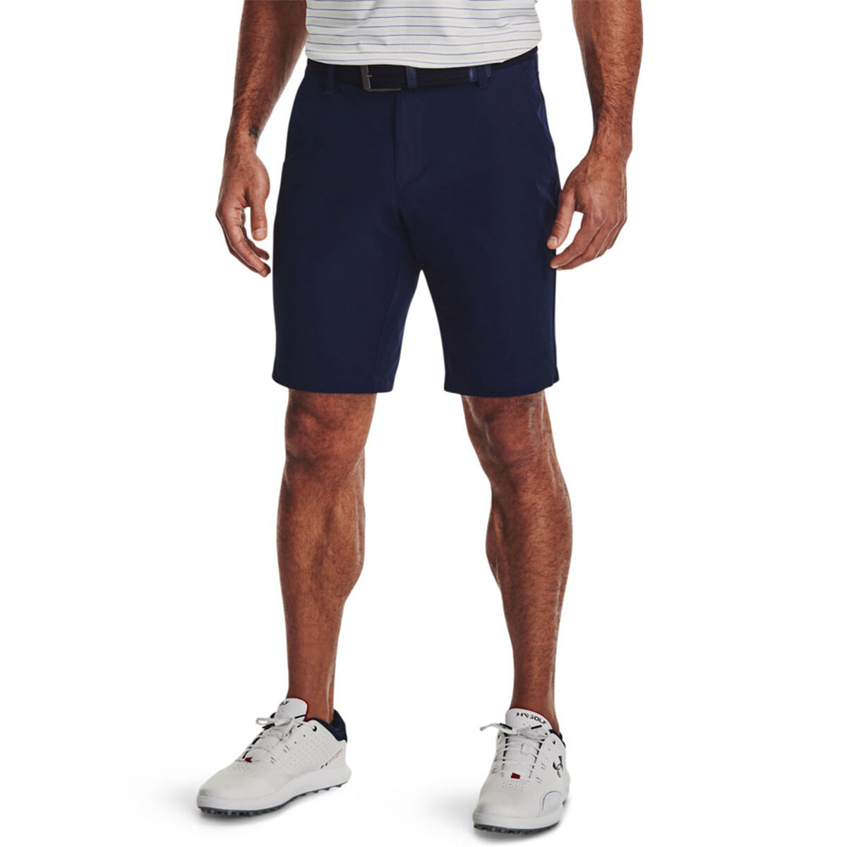 Under Armour Men’s Navy Blue Drive Tapered Stretch Golf Shorts, Size: 34 | American Golf