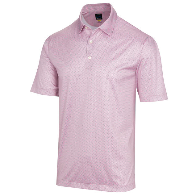 Greg Norman Men's Micro-Dash Foulard Stretch Golf Polo Shirt from ...