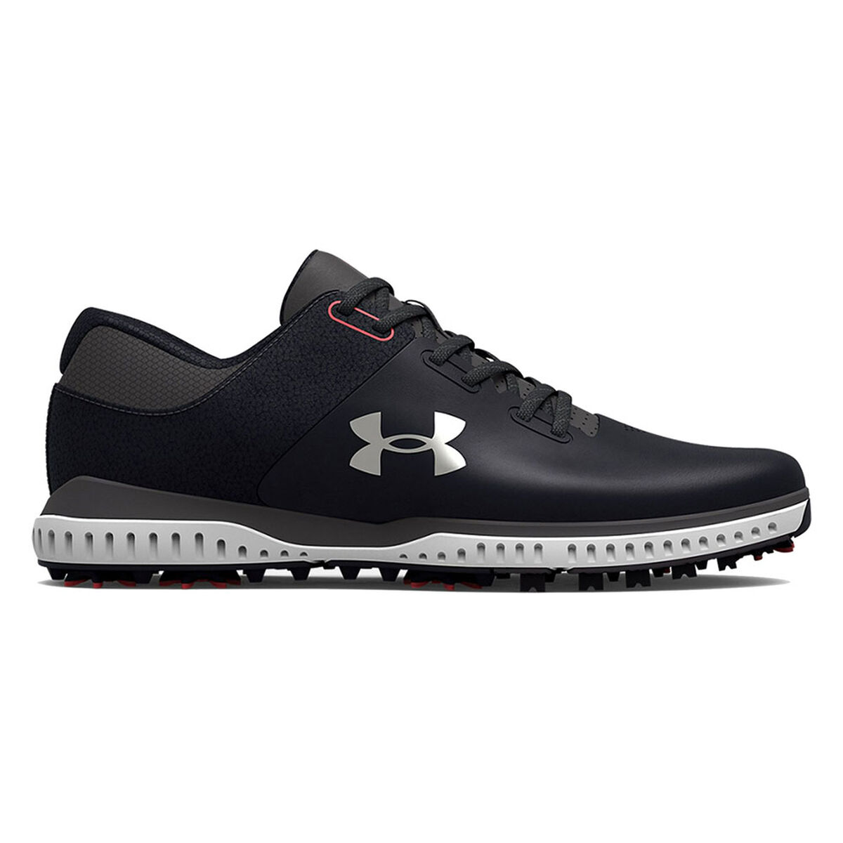 Under Armour Men’s Black Comfortable Medal RST Waterproof Spiked Golf Shoes, Size: 7 | American Golf